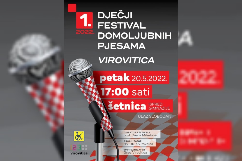 U petak, 20. svibnja, 1. Dječji festival domoljubnih pjesama