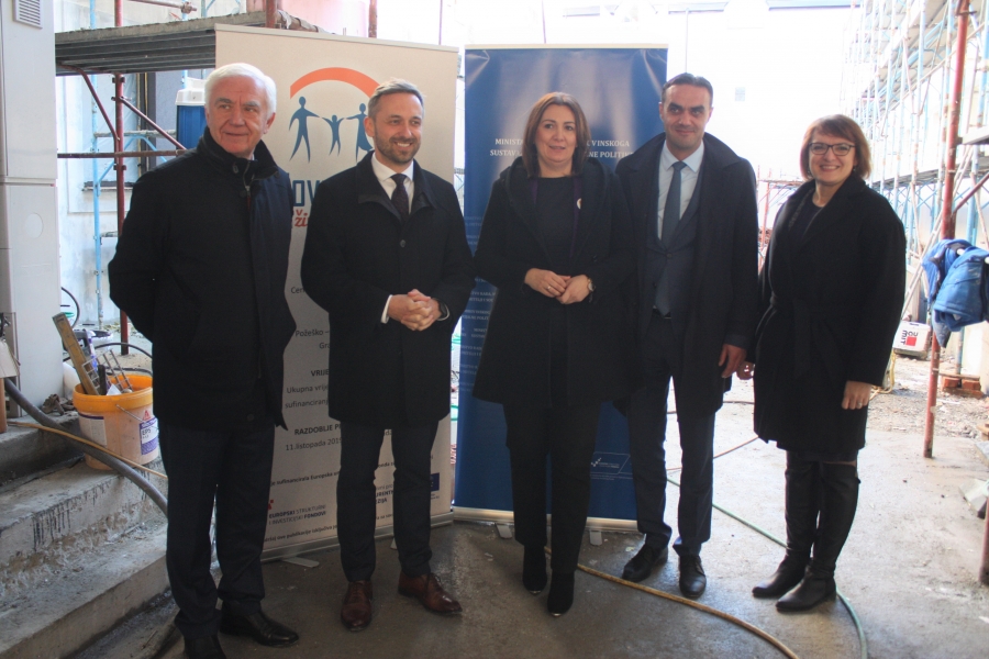 Ministar Marin Piletić obišao gradilište novog Centra za socijalnu skrb u Požegi 