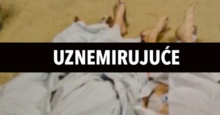 Mrtva tijela leže na podu mrtvačnice u zagrebačkoj bolnici Sveti Duh