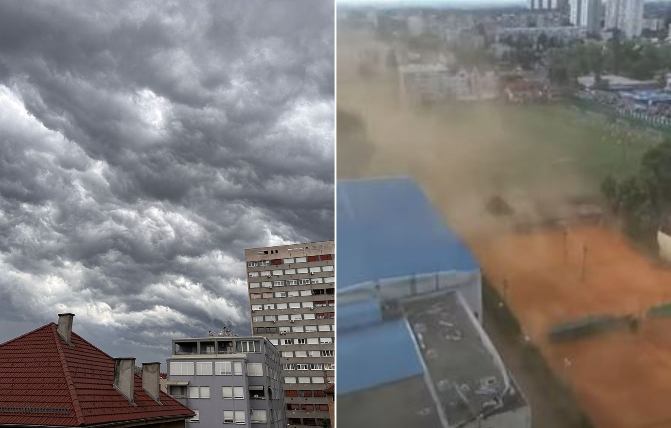 Zagreb i okolicu pogodilo snažno nevrijeme: 'Jeza me prošla, ovo je tornado!'