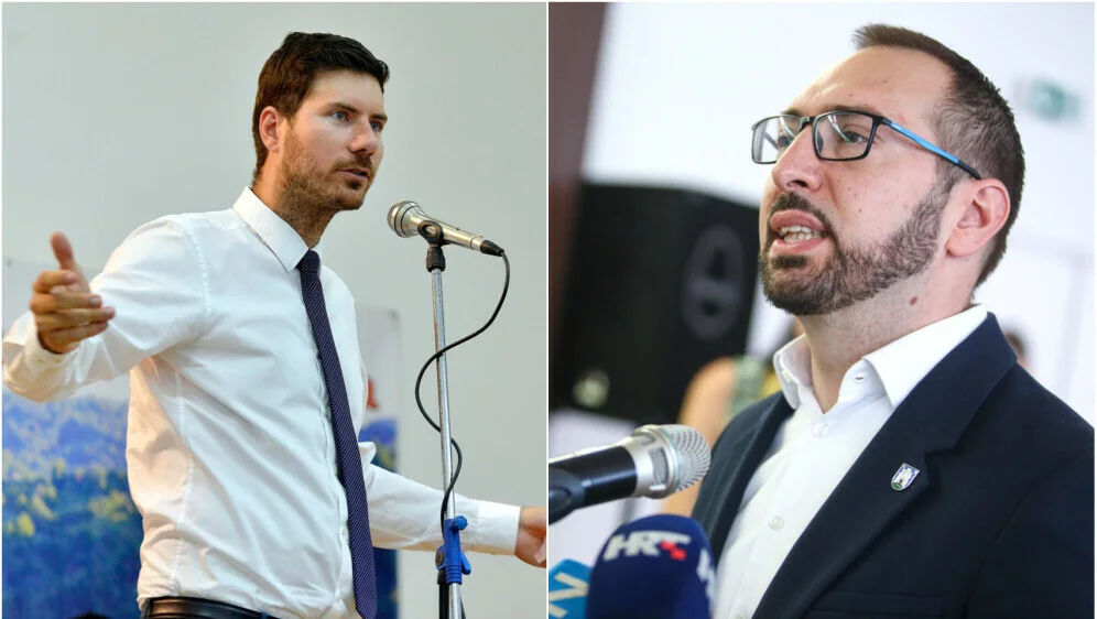 Pernar izazvao incident, opet upao Tomaševiću na konferenciju: 'Koliko apartmana imate, koliko puta ste išli Bandiću?'