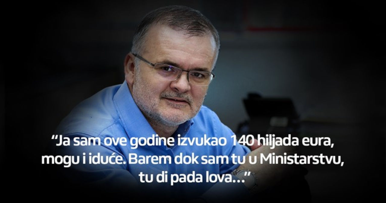 Nova snimka Lovrinčevića: 'Ja sam ove godine izvukao 140.000 eura. Tu u ministarstvu pada lova...'