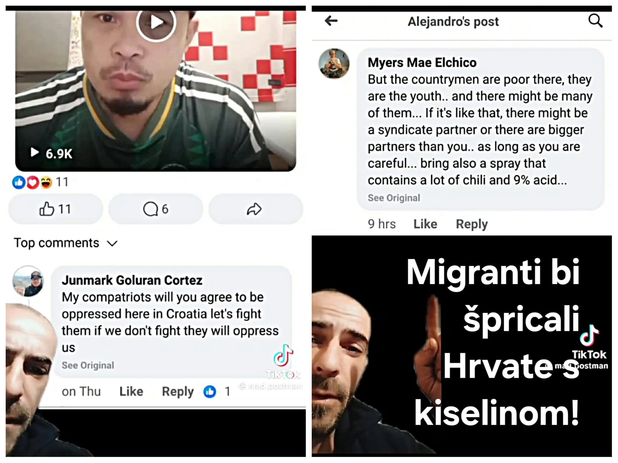 Ignoriranje stvarnih prijetnji migracija putem špricanja kiseline na Hrvate: Opasnosti od organiziranog nasilja