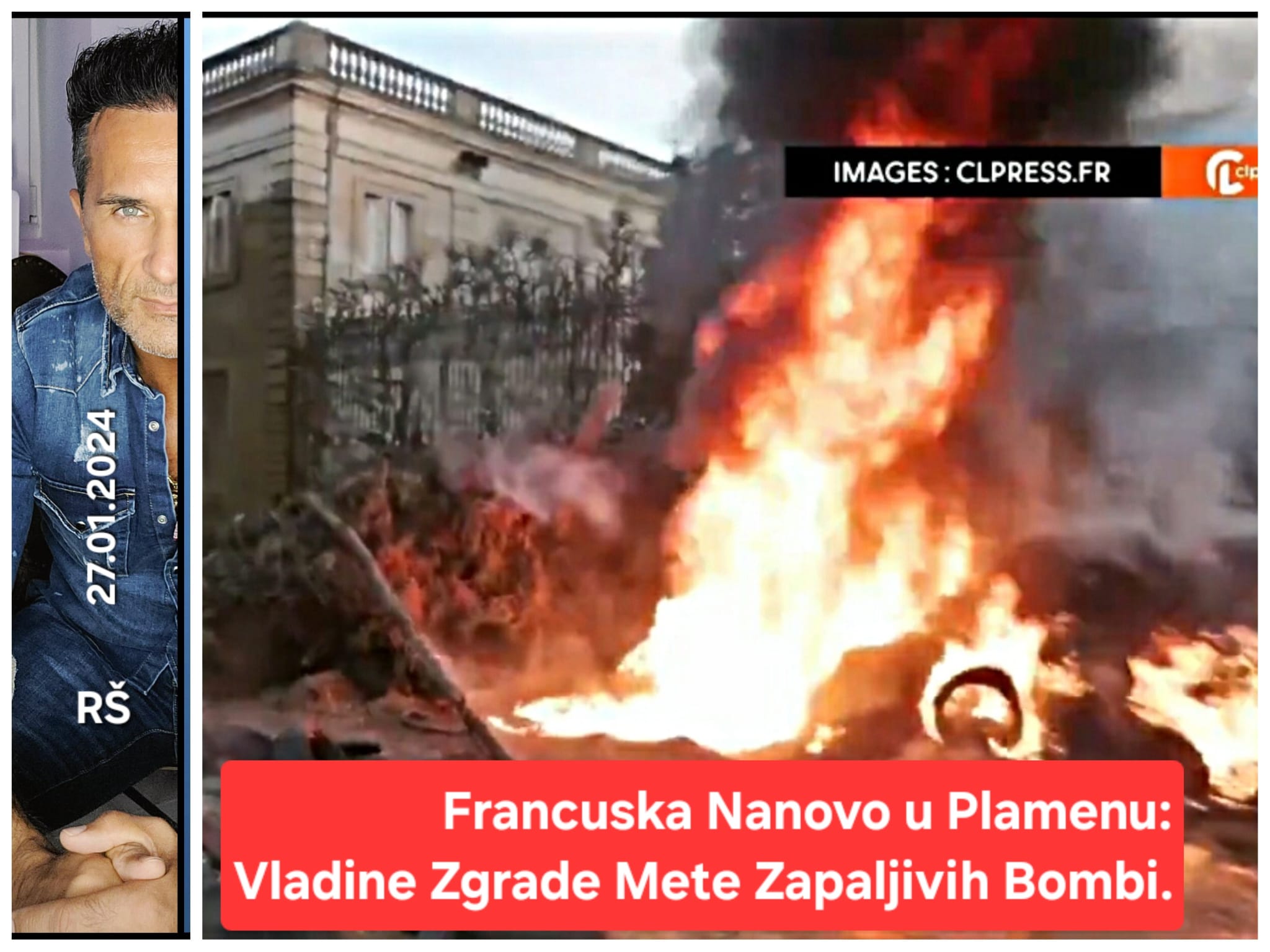 Europljani pod napadom: Francuska u plamenu, poljoprivrednici na braniku slobode