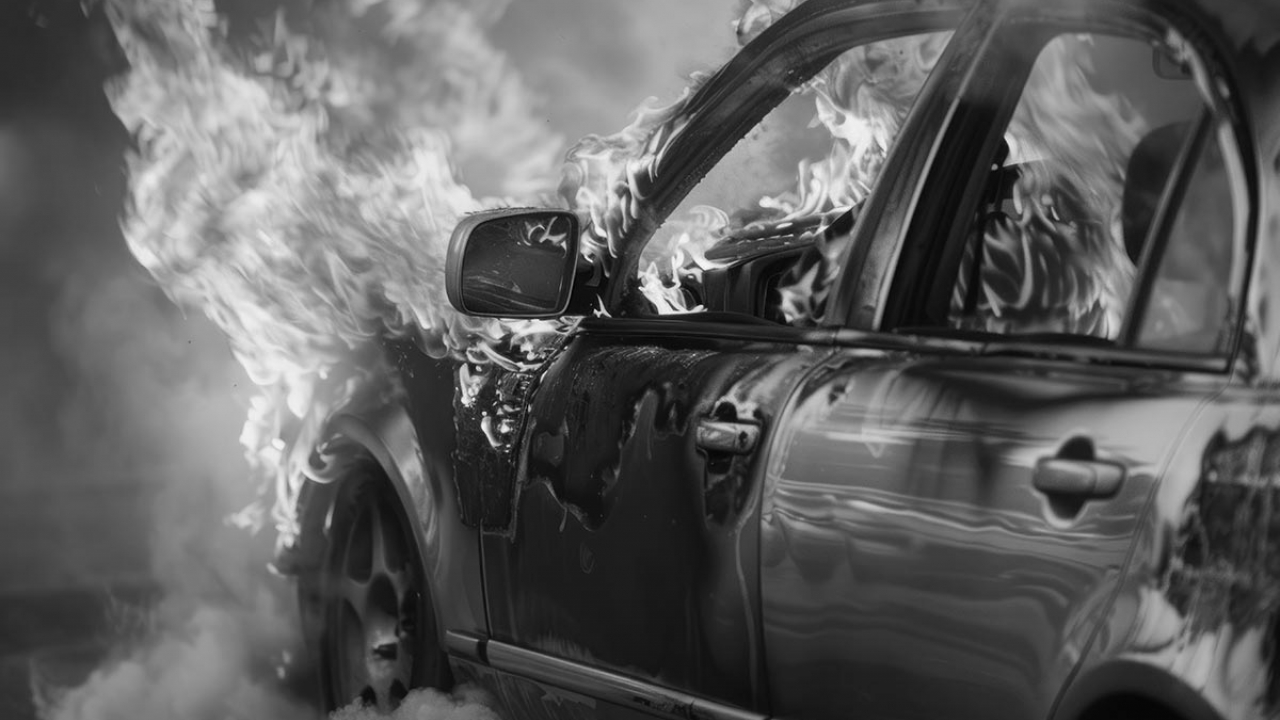 Požar policijskog automobila u Slavonskom Brodu: Drugi sličan incident u kratkom razdoblju